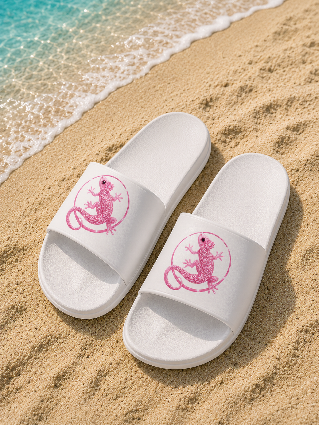 Leichte Slides im sommerlichen Beach-Look