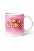 König Geckoo – Royal Leopard Limit Edition Tasse (Pink)