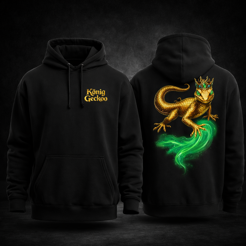 König Geckoo – Black Hoodie