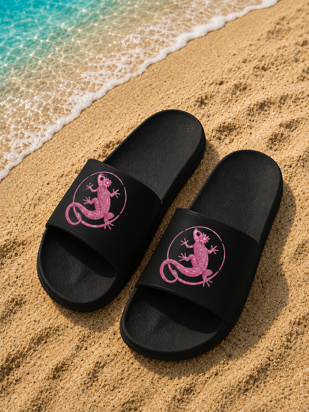 Leichte Slides im sommerlichen Beach-Look