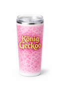 König Geckoo – Royal Leopard Limit Edition Trinkbecher (Pink)