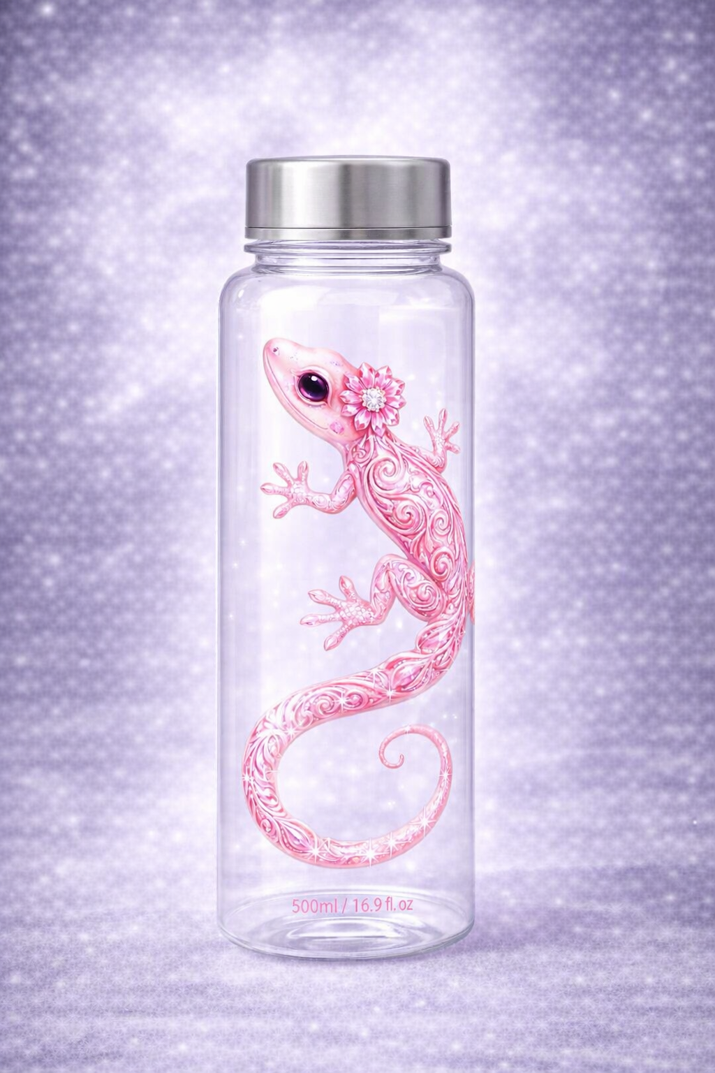 Geckoo Trinkflasche – 500ml Clear Edition